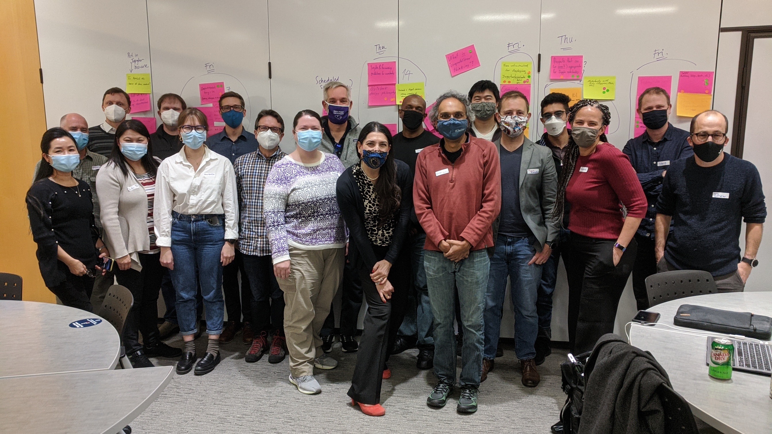 Group photo from the GW workshop event. Importantly: everyone is wearing a mask!